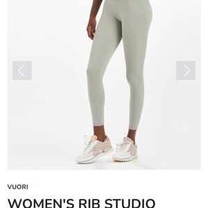 vuori Sage Green High-Rise Leggings